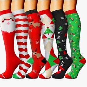 Compression Socks for Women/Men 15-20 mmHg, for Medical,Athletic,Varicose 6pairs